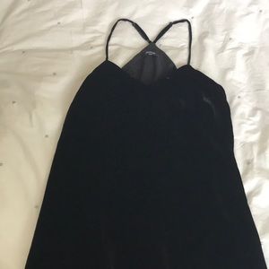 Black velvet dress